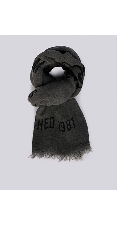 フリンジ レタリングストール